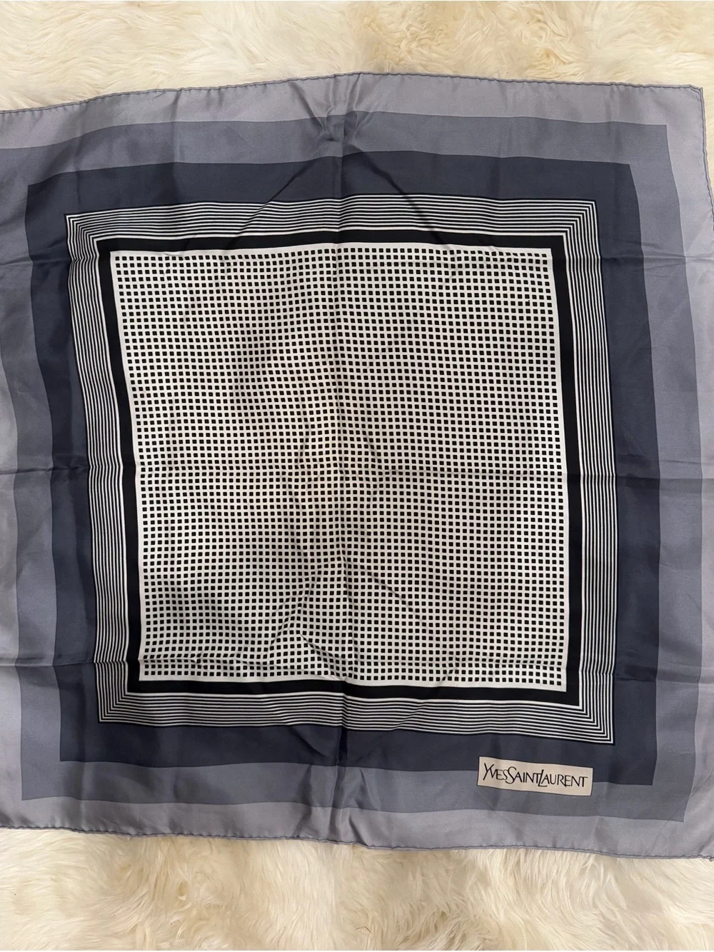 Yves Saint Laurent Silk Scarf